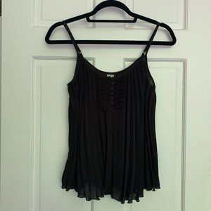 Free People Flowy Black Ribbed Cami Style Tank top